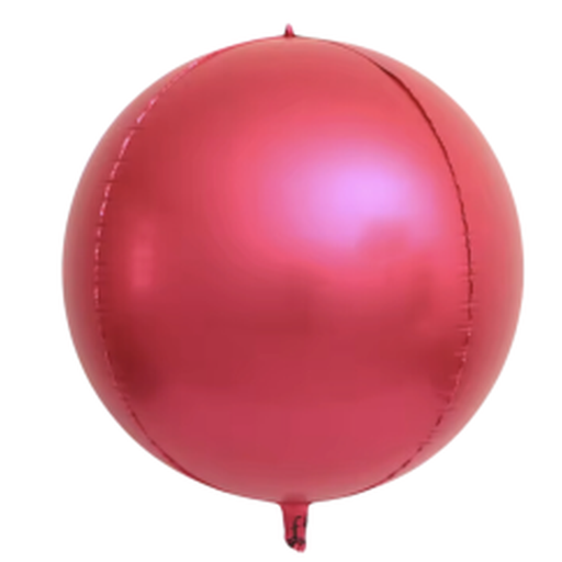 GLOBO FOIL ORBZ GRANEL ROJO SATIN 22"